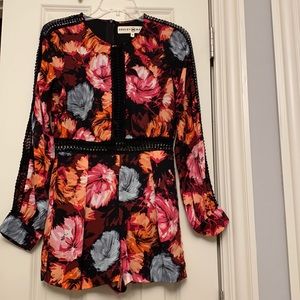 Nordstrom Floral Romper with Cutout detailing